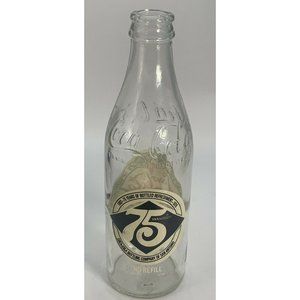 Vintage 10oz Coca Cola 75th Anniversary Glass Commemorative Bottle San Antonio
